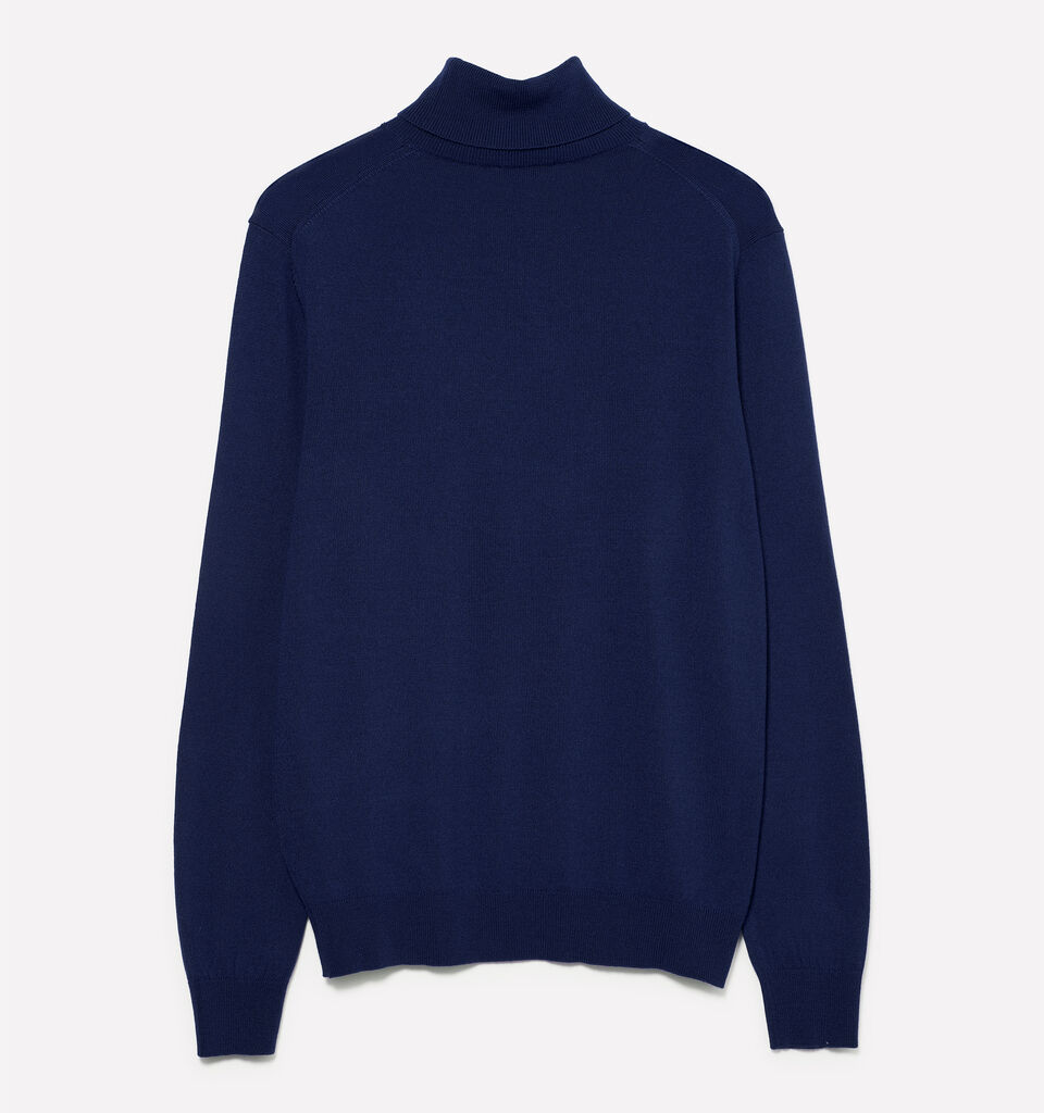 Μπλούζα ναυτικό μπλε με ψηλό γιακά - μπλούζες ζιβάγκο ανδρικές - Σκουρο Μπλε | Sisley image number 2